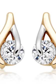 White Gold Plated Earring