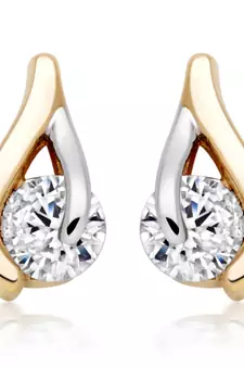 White Gold Plated Earring