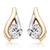 White Gold Plated Earring