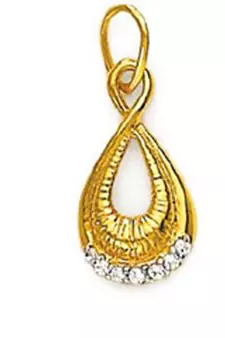 Sterling Silver Danglling Bag Shape Pendant