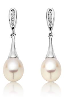 White Gold Plated Earring