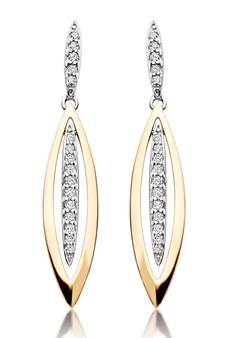 White Gold Plated Earring