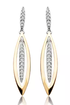 White Gold Plated Earring
