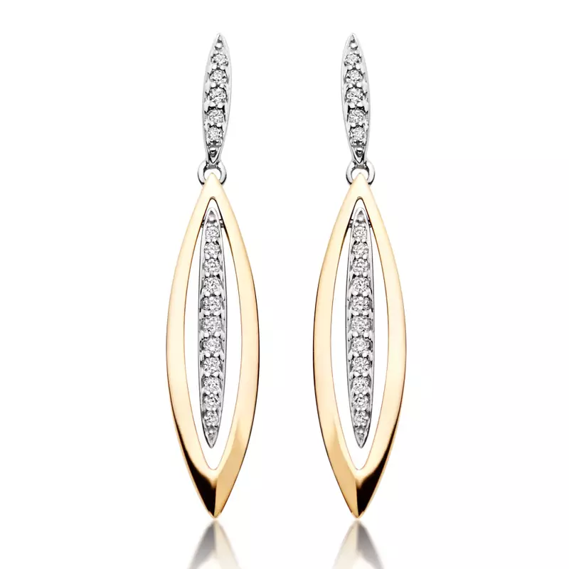 White Gold Plated Earring
