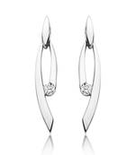White Gold Plated Earring