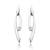 White Gold Plated Earring