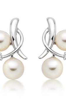 White Gold Plated Earring