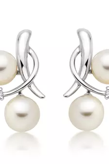 White Gold Plated Earring