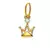 Sterling Silver Monarch Crown Shape Pendant