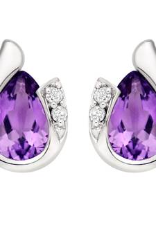White Gold Plated Earring