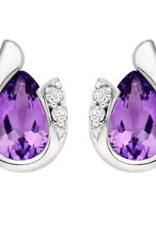 White Gold Plated Earring