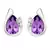 White Gold Plated Earring