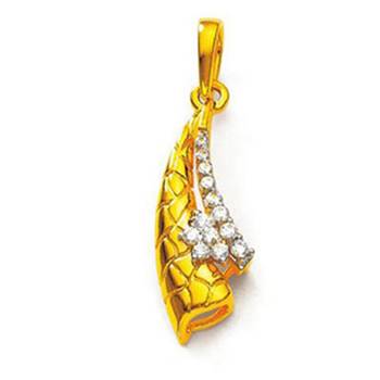 Sterling Silver Superb Fancy Look Diamond Pendant 1