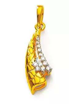 Sterling Silver Superb Fancy Look Diamond Pendant