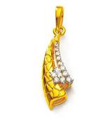 Sterling Silver Superb Fancy Look Diamond Pendant