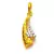 Sterling Silver Superb Fancy Look Diamond Pendant