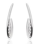 White Gold Plated Earring