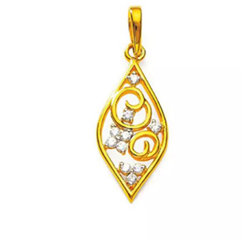 Sterling Silver Fashionable Design Diamond Pendant