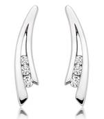 White Gold Plated Earring