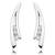 White Gold Plated Earring