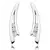 White Gold Plated Earring