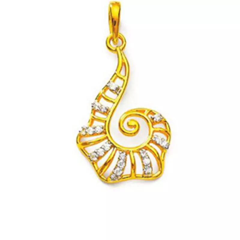 Sterling Silver Fancy Christmas Article Shape Pendant