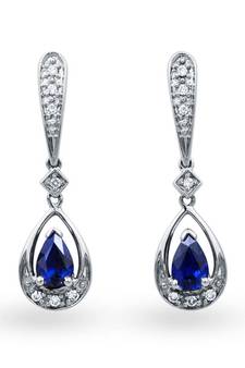 White Gold Plated Earring