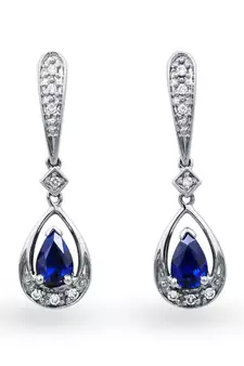 White Gold Plated Earring