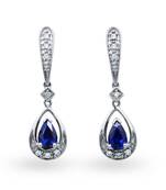 White Gold Plated Earring