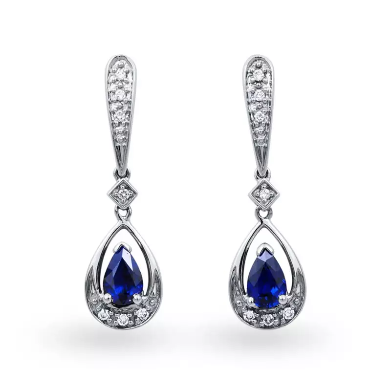White Gold Plated Earring