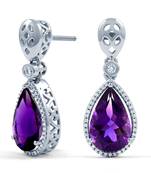 White Gold Plated Earring