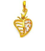 Sterling Silver Fancy Stawberry Shape Pendant