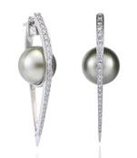White Gold Plated Earring
