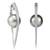 White Gold Plated Earring