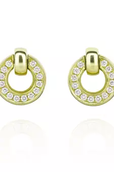 White Gold Plated Earring