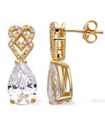 White Gold Plated Earring