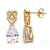 White Gold Plated Earring