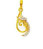 Sterling Silver Traditional Om Shape Pendant