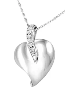 Sterling Silver Simple Heart Shape Pendant