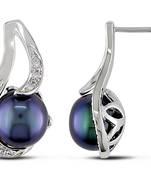 White Gold Plated Earring