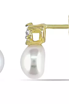 White Gold Plated Earring