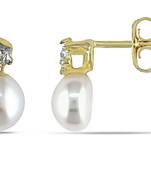 White Gold Plated Earring