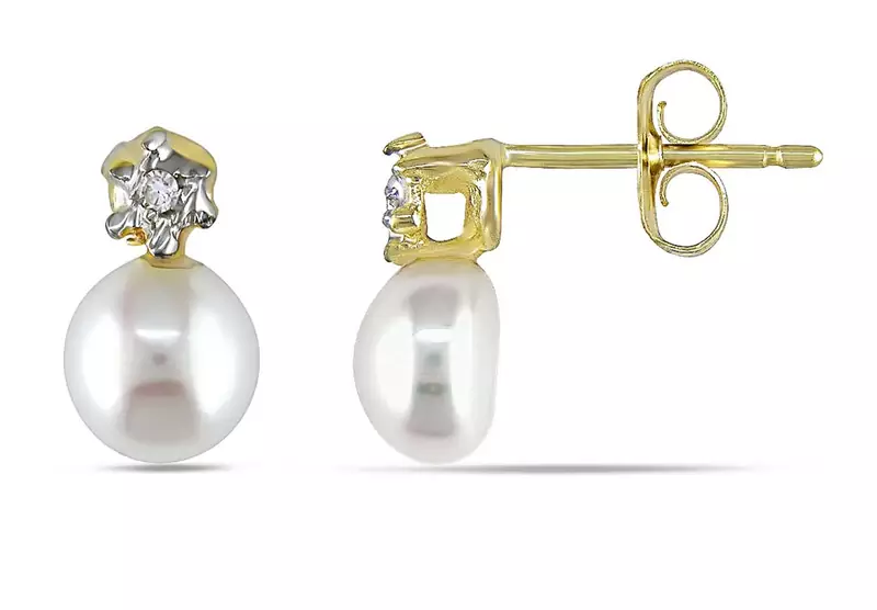 White Gold Plated Earring