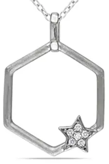 Sterling Silver Special Star Shape Pendant