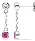 White Gold Plated Earring