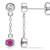 White Gold Plated Earring