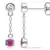 White Gold Plated Earring