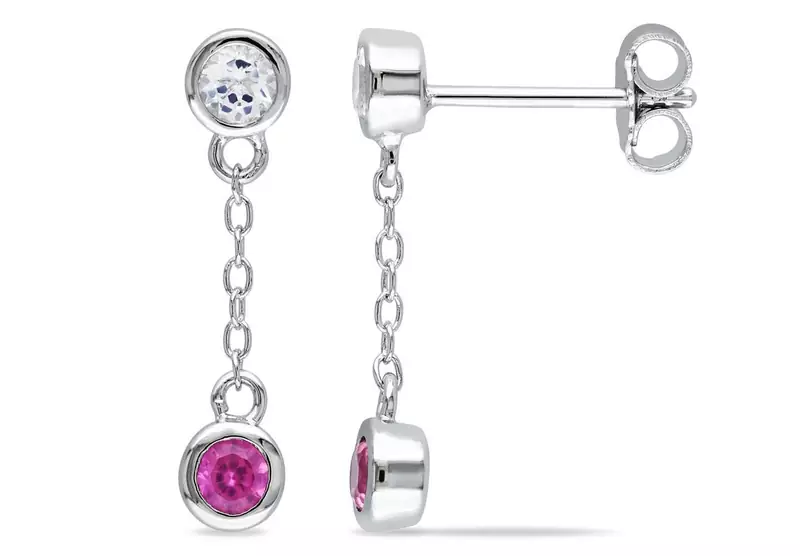 White Gold Plated Earring