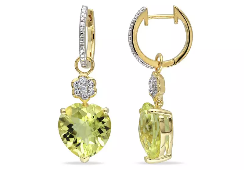 White Gold Plated Earring