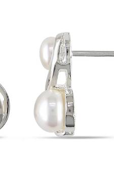 White Gold Plated Earring